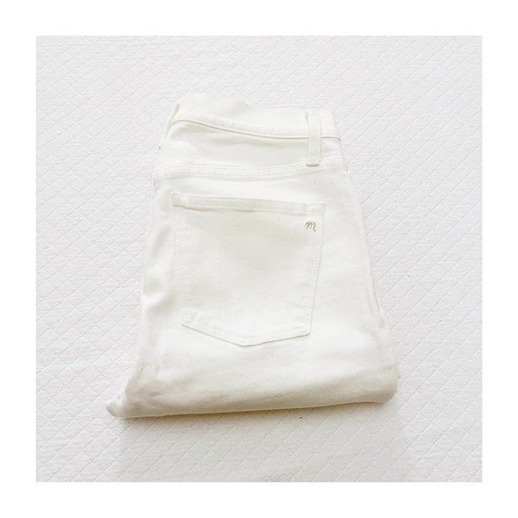 Madewell High Riser Skinny Cream Skinny Jeans Style C1741 SZ26 - Picture 1 of 9